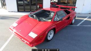 1988 Lamborghini Countach 5000 Quattrovalvole Start Up Exhaust and In Depth Tour [upl. by Heurlin]