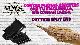 Como cortar Puntas Abiertas Split Ends con tu maquinilla habitual [upl. by Erida]