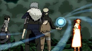 Only Naruto Sage Mode Able Attack Jinchuriki Obito  Naruto and Tobirama Rasengan Raijin Combo [upl. by Eirot]