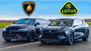 900hp Lotus Eletre R v Lambo Urus DRAG RACE [upl. by Droffats205]