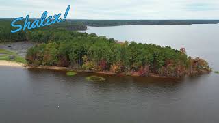 Falls Lake NC  Drone View [upl. by Ahsinrad]