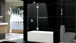 DREAMLINE AQUA LUX SHOWER DOOR AND AQUA LUX TUB DOOR [upl. by Elinnet]