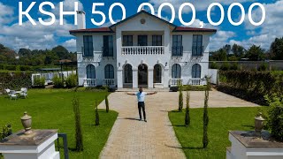 Inside Tigoni Ksh50000000 White House Mansion kenya realestate maisonette realestatelife [upl. by Ykcir]