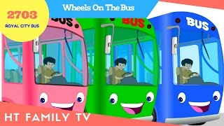 The Wheels On The Bus 🚌 Nursery Rhyme and More Kids Songs ❤ Xe Ô tô Buýt Hà Nội Số 3 by HT BabyTV [upl. by Blood]