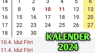 kalender 2024 [upl. by Eachern]