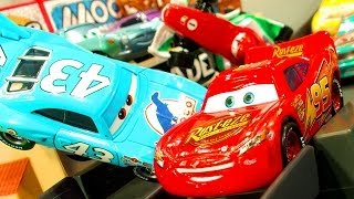 Cars Piston Cup 500 Race Track Ultimate Disney Pixar Cars2 Speed Stunts Crashes amp Smashes ToysRUs [upl. by Sualohcin]