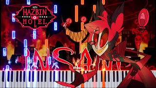 Hazbin Hotel  Insane Piano Tutorial amp Sheet [upl. by Asirrac]