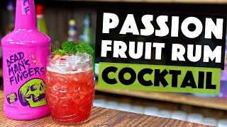 Passion Fruit Rum Cocktail  TANTALISING Strawberry Daiquiri [upl. by Aihsi]