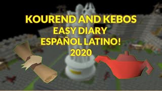 OSRS Kourend and Kebos Easy Diary Español Latino 2020 alomaracuchorunescapeold8696 runescapeold [upl. by Castra]