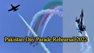 Pakistan Day Parade 23rd March 2022 Rehearsal  J10c Flypast in islamabad on Pakistan day parade [upl. by Tse]