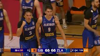 Terzić hits stunning AND1 THREE to push Zlatibor toward the W Šibenka  Zlatibor Mozzart 21024 [upl. by Hgielyak]