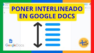 Cómo PONER INTERLINEADO en GOOGLE DOCS [upl. by Sakovich]