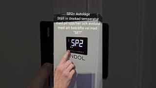 Ställa in temperaturer på EcoHeat 160200260 [upl. by Omocaig]