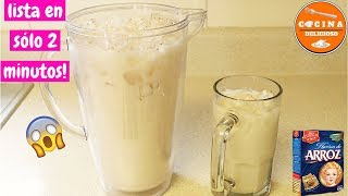 😲Agua de Horchata con Harina de Arroz 😲 en sólo 2 Minutos Riquísima [upl. by Nayhr]