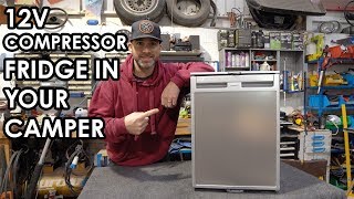 HOW TO PROFESSIONALLY FIT A FRIDGE INTO YOUR CAMPER Waeco CRX 50 [upl. by Derby]