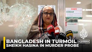 Bangladesh court orders probe in murder case against exPM Sheikh Hasina [upl. by Laura]