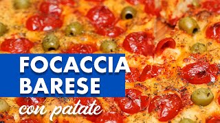 Focaccia barese  Ricetta focaccia barese con patate [upl. by Culbert212]