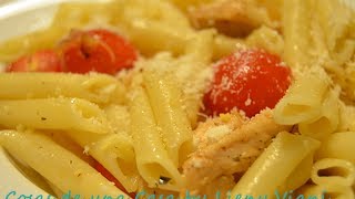 Macarrones con Pollo y Tomate Cherry  Cómida Fría [upl. by Airtal]