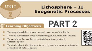 LITHOSPHERE  II EXOGENETIC PROCESSES PART 2 [upl. by Sherry]