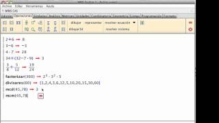 Calculos elementales con Wiris [upl. by Maye]