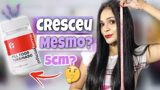 VITAMINA PRA CRESCER O CABELO  MINHA EXPERIÊNCIA COM PILL FOOD  CRESCE 5 CENTÍMETROS POR MÊS [upl. by Moclam]