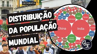 DISTRIBUIÇÃO DA POPULAÇÃO MUNDIAL GEOGRAFIA [upl. by Ahsilahs691]