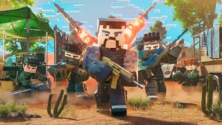 40 Players attempt to Survive a Minecraft WAR [upl. by Tremaine]