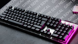 REDGEAR GRIM SEMI MECHANICAL KEYBOARD REVIEW Is this keyboard worth it [upl. by Hanover691]