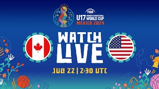 FINAL  Canada v USA  Full Basketball Game  FIBA U17 Womens Basketball World Cup 2024 [upl. by Cindra952]