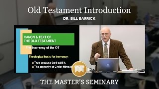 Lecture 1 Old Testament Introduction  Dr Bill Barrick [upl. by Veradi317]