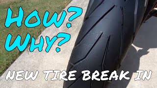 New Motorcycle Tire Break In  How to amp why its so important  Shown on a Kawasaki Vulcan S 650 [upl. by Frodeen]