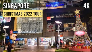 Singapore City Christmas 2022 Tour  Singapore City Square mall  CHIJMES  Capitol Singapore [upl. by Alor]