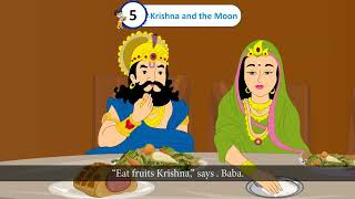 Ch 5  Green Book House  English  class 01  Krishna And The Moon  For children [upl. by Hirst337]