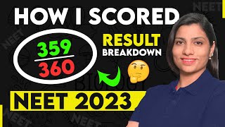 How I scored 359360 in NEET 2023 Biology My Result Breakdown  Ritu Rattewal neet2023 neet [upl. by Roselba]