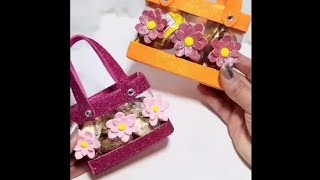 How to make a mini 🛄 bagglitter bagcraftsmahadbi8 [upl. by Garrik]