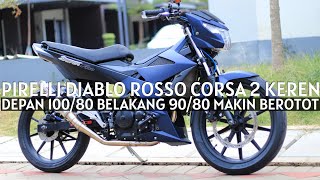 FUFI SEMAKIN BEROTOT PAKAI BAN PIRELLI DIABLO ROSSO CORSA 2 [upl. by Nataline]