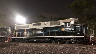 Nos rayamos  con este encuentro CPKC FERROMEX  GP40 Tren interoceanico Noche única línea  S [upl. by Mcgill]