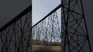 Lethbridge Viaduct Canadian Pacific Railway canada lethbridge travel train [upl. by Eeryt]