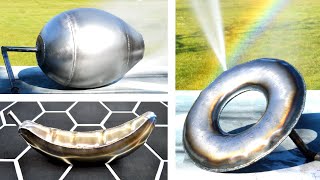 Inflating Metal  Hydroforming Experiments Compilation 2 [upl. by Haronid736]