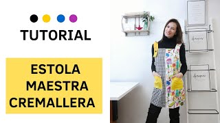 TUTORIAL ESTOLA DE MAESTRA CON CREMALLERA [upl. by Nicolina]