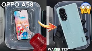 Oppo A58 Water Test 💦💧 Lets See if Oppo A58 is Waterproof Or Not [upl. by Arihsaj411]