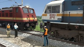 Locomotive Failed of Jammu Tawi Express Train and rescued by WDP—4D [upl. by Levitan]