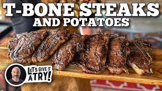 TBone Steak and Potatoes  Blackstone Griddles [upl. by June]