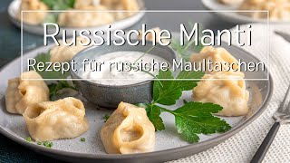 Manti  Russische Maultaschen  Rezept  eatde [upl. by Mundy624]