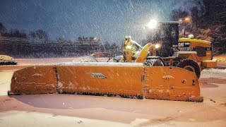 MetalPless  Cat 926M  Plowing After Big Storm [upl. by Nimzay420]