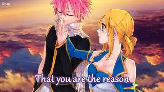 Nightcore  You Are The Reason Switching Vocals  Lyrics [upl. by Mariandi]