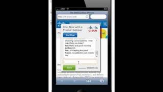 LivePerson  Cisco Mobile Chat Deployment Demo [upl. by Broderic]