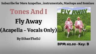 Tones And I  Fly Away Acapella  Vocals Only [upl. by Azarria]