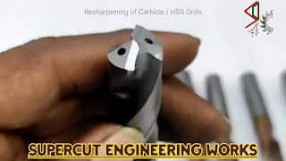 Resharpening of Carbide Drills [upl. by Elena639]