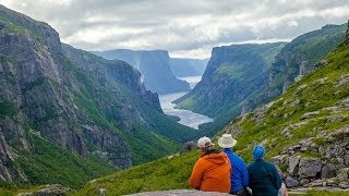 Western Brook Pond Fjord Gros Morne National Park Newfoundland and Labrador [upl. by Rosette]